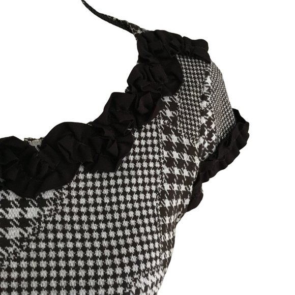 Antonio Derrico Black and White Houndstooth Dress - Picture 3 of 9
